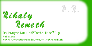 mihaly nemeth business card